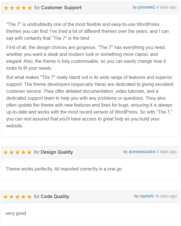 the7 wordpress theme review